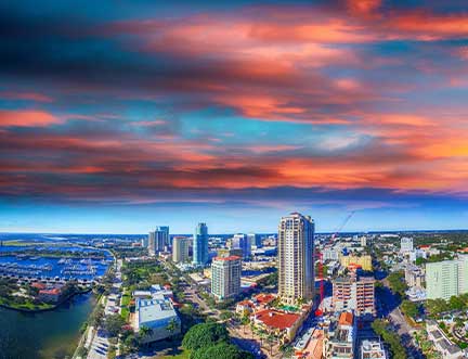 Tampa, FL city skyline